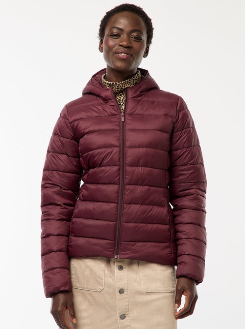 Piumino leggero con cappuccio tinta unita - Kiabi