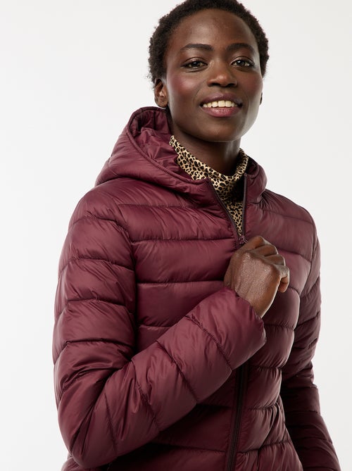 Piumino leggero con cappuccio tinta unita - Kiabi