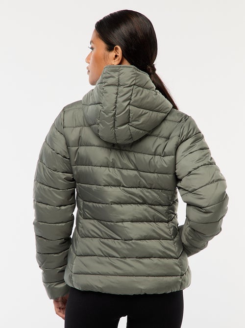 Piumino leggero con cappuccio tinta unita - Kiabi