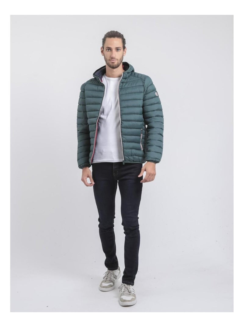 Piumino leggero con cappuccio ZILLING II Verde scuro - Kiabi