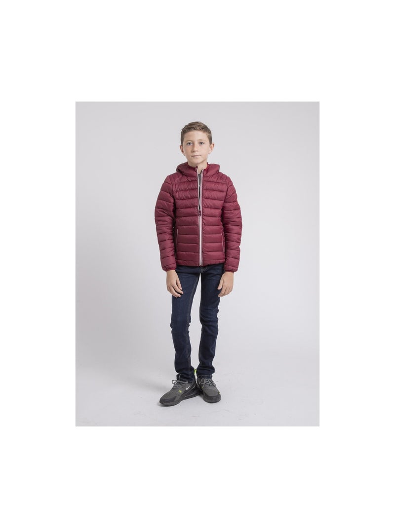 Piumino leggero con cappuccio ZILLING-J Bordeaux - Kiabi