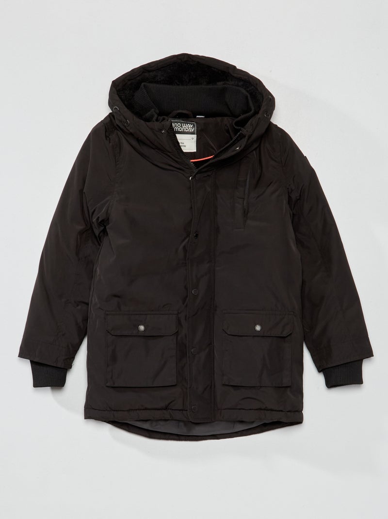 Piumino leggero impermeabile nero - Kiabi