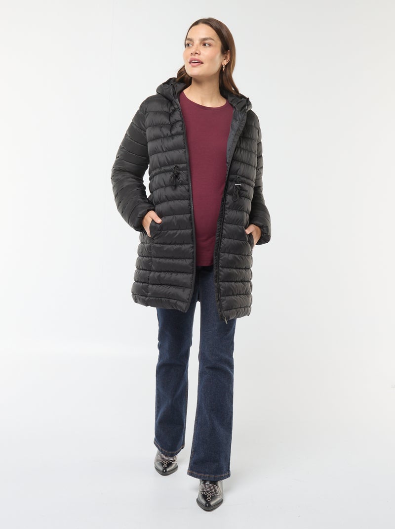 Piumino leggero premaman + babywearing nero - Kiabi