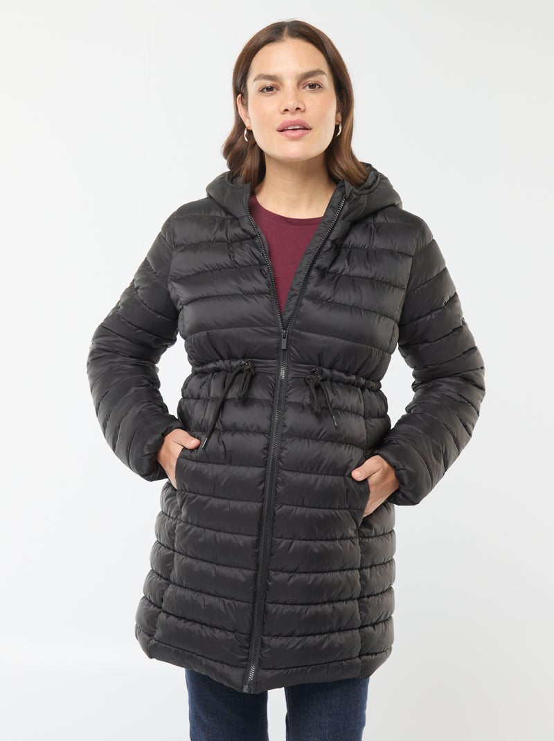 Piumino leggero premaman + babywearing nero - Kiabi