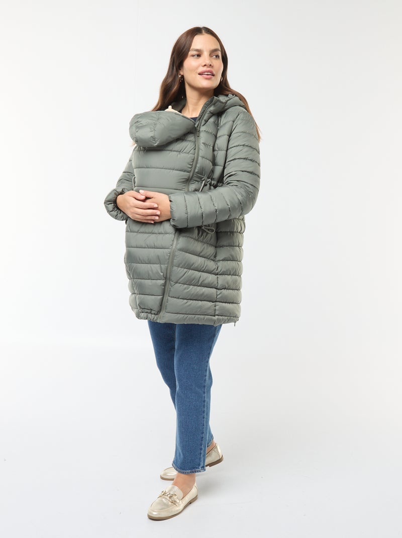Piumino leggero premaman + babywearing Verde - Kiabi
