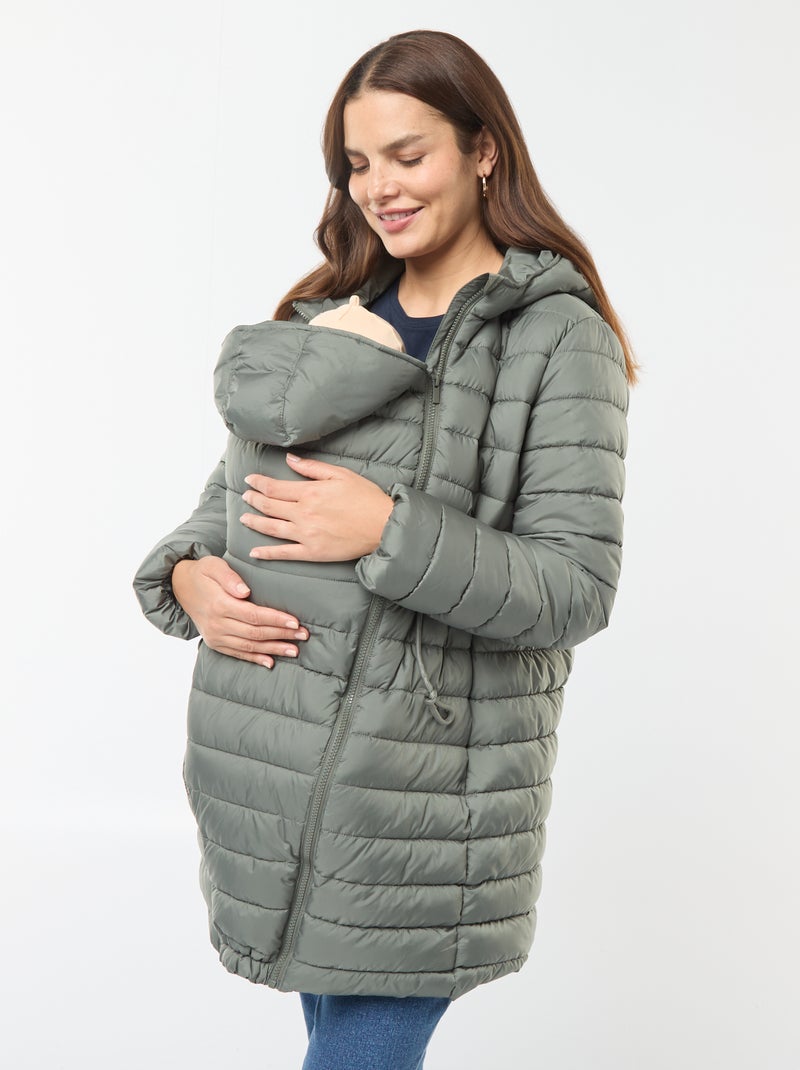 Piumino leggero premaman + babywearing Verde - Kiabi