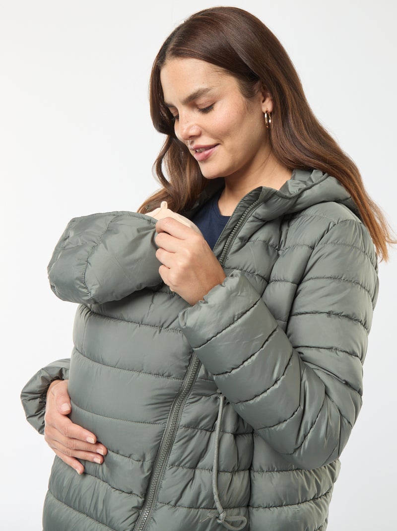 Piumino leggero premaman + babywearing Verde - Kiabi