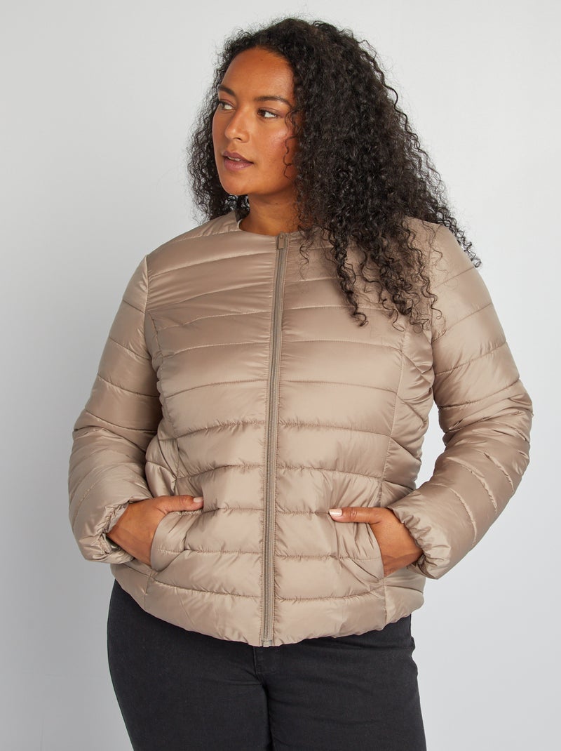 Piumino leggero senza collo BEIGE - Kiabi
