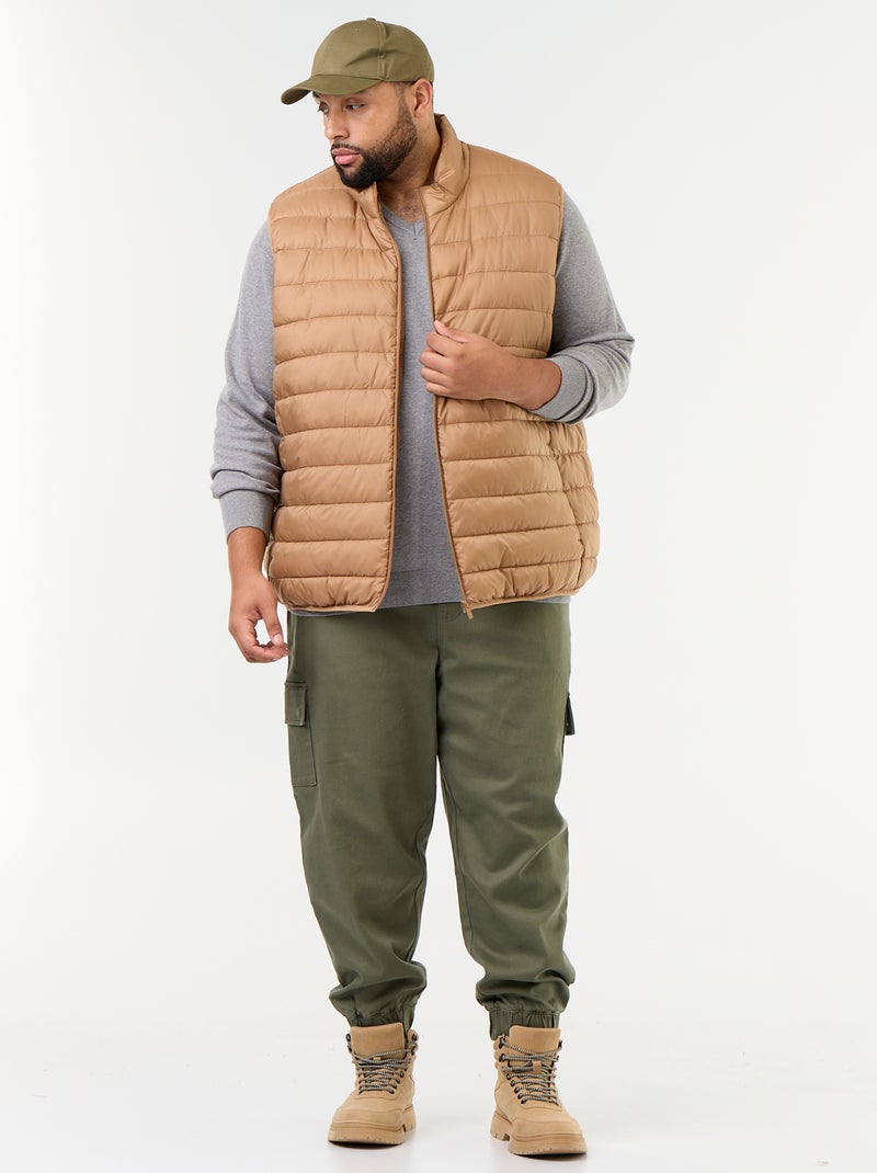 Piumino leggero senza maniche Beige - Kiabi