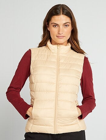 Piumino leggero smanicato