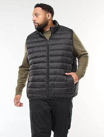 Piumino leggero smanicato con collo alto