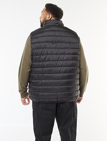 Piumino leggero smanicato con collo alto