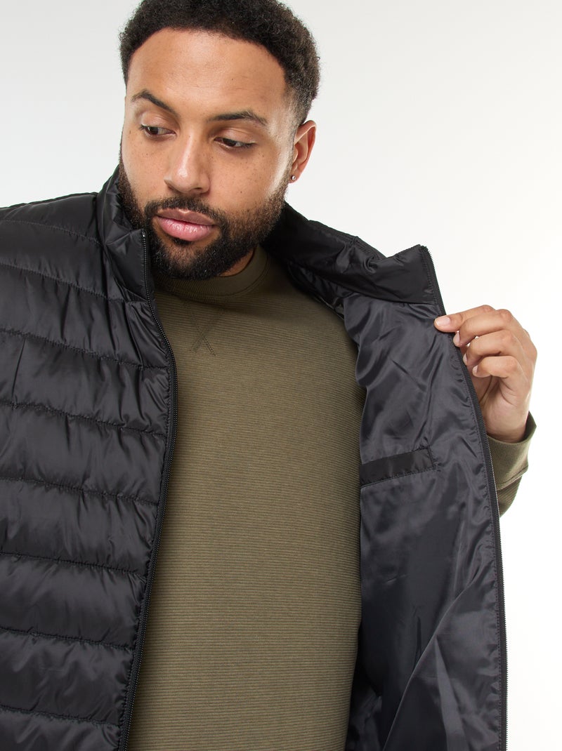 Piumino leggero smanicato con collo alto Nero - Kiabi