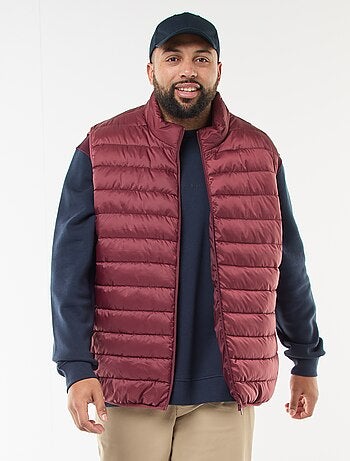 Piumino leggero smanicato con collo alto