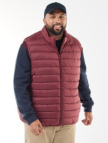 Piumino leggero smanicato con collo alto