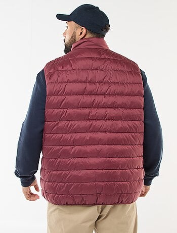 Piumino leggero smanicato con collo alto