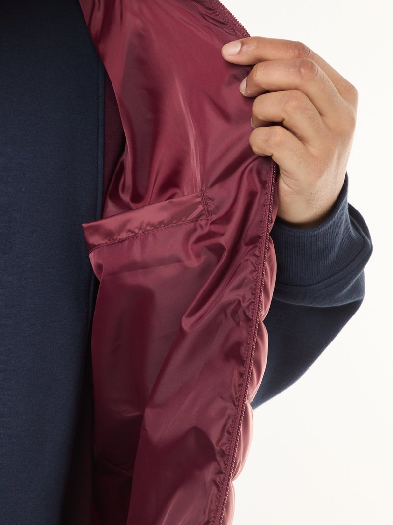 Piumino leggero smanicato con collo alto Rosso - Kiabi