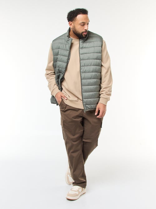 Piumino leggero smanicato con collo alto - Kiabi