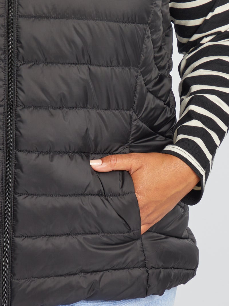 Piumino leggero smanicato NERO - Kiabi