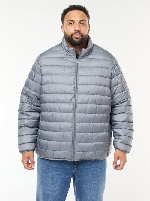 Piumino leggero tinta unita a maniche lunghe e collo alto - Kiabi