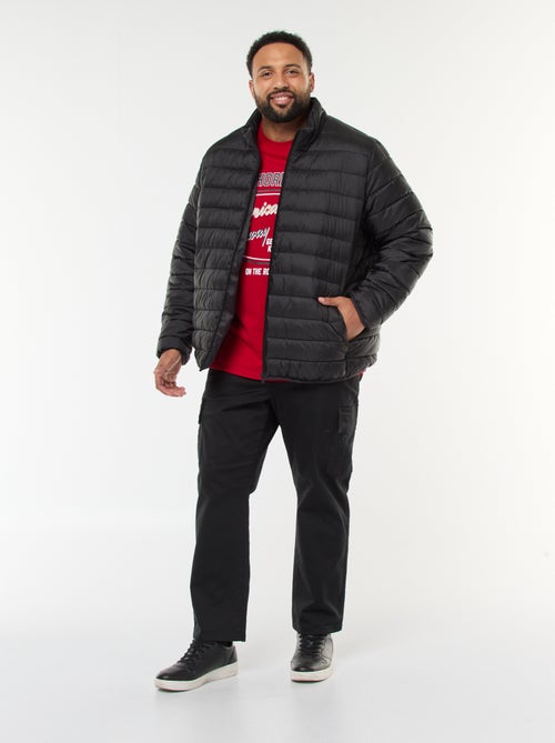 Piumino leggero tinta unita a maniche lunghe e collo alto - Kiabi