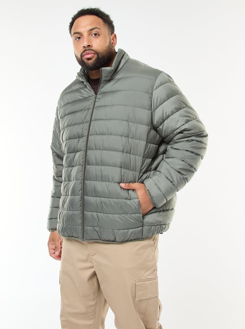 Piumino leggero tinta unita a maniche lunghe e collo alto - Kiabi