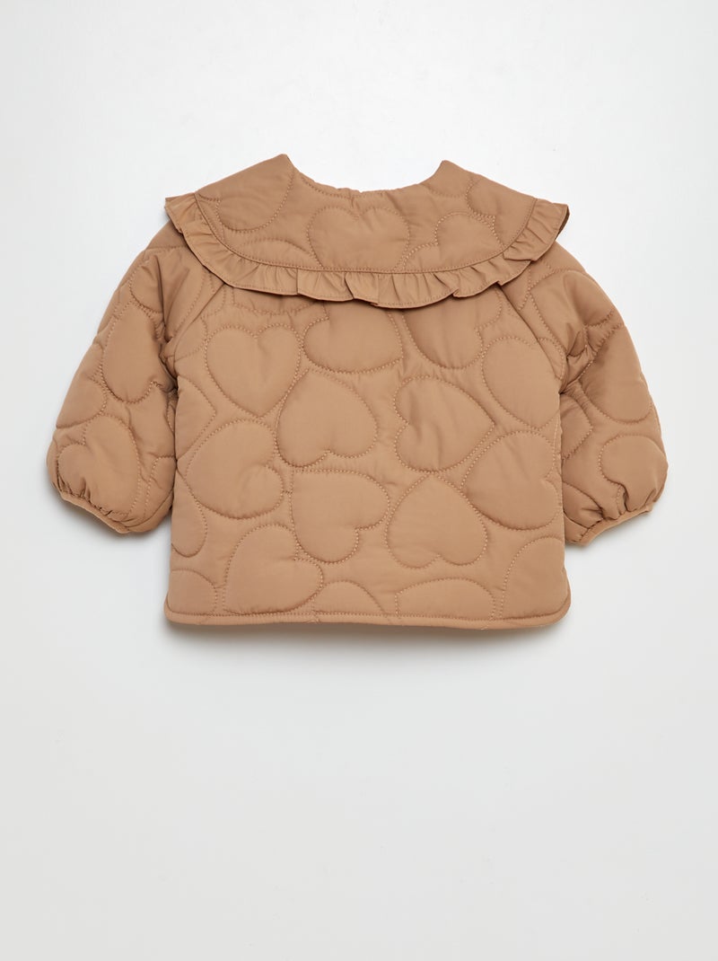 Piumino leggero trapuntato a cuore MARRONE - Kiabi