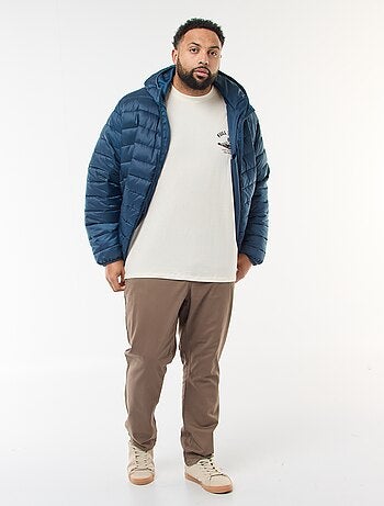 Piumino leggero trapuntato con cappuccio