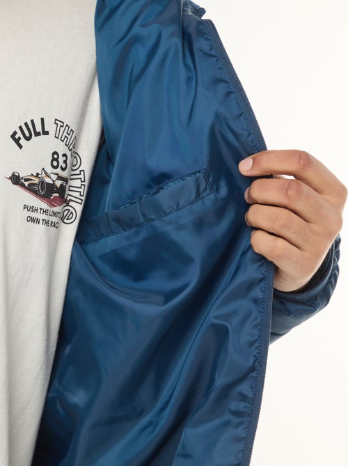 Piumino leggero trapuntato con cappuccio - Kiabi