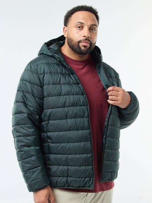 Piumino leggero trapuntato con cappuccio - Kiabi