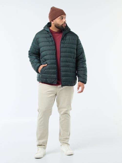 Piumino leggero trapuntato con cappuccio - Kiabi