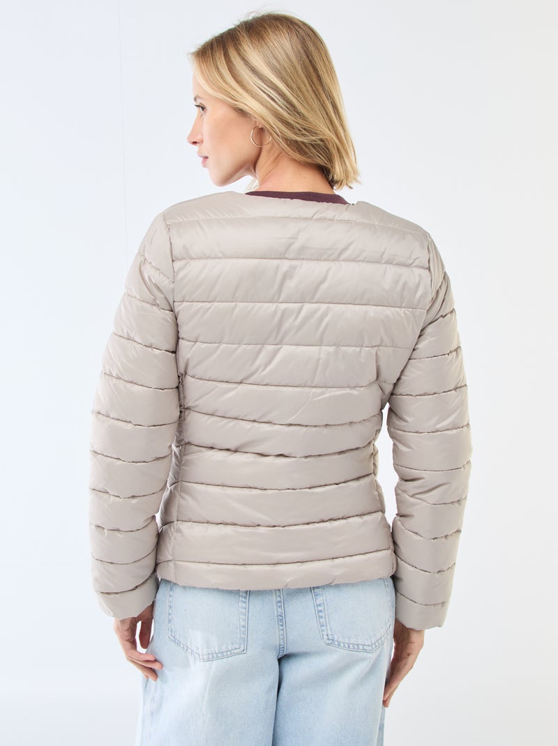 Piumino leggero trapuntato e impermeabile Beige - Kiabi