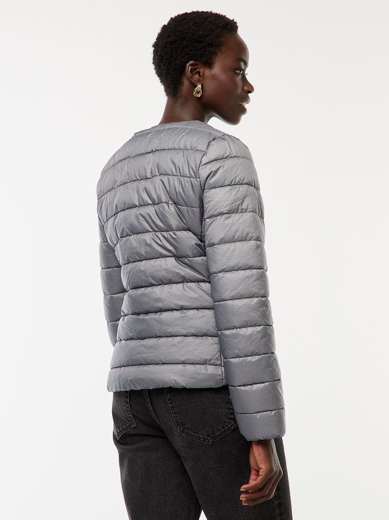 Piumino leggero trapuntato e impermeabile Grigio - Kiabi