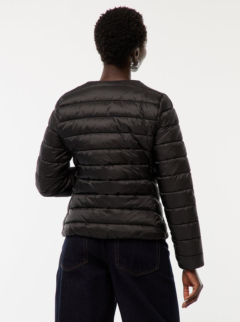 Piumino leggero trapuntato e impermeabile nero - Kiabi