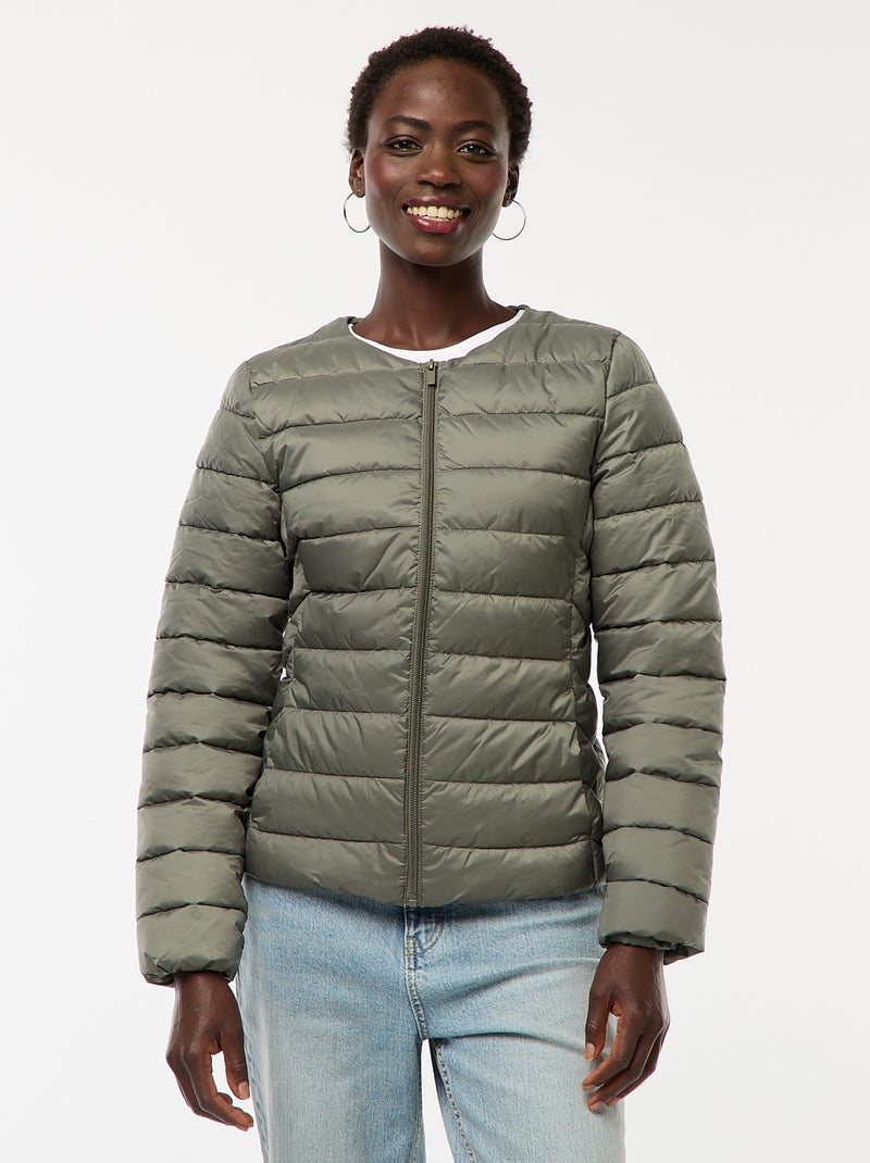 Piumino leggero trapuntato e impermeabile Verde - Kiabi