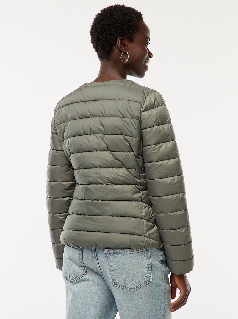 Piumino leggero trapuntato e impermeabile Verde - Kiabi