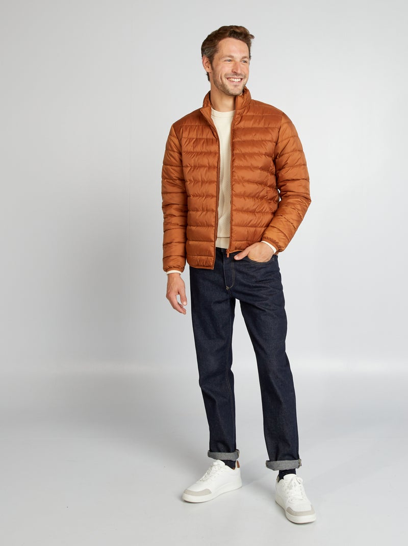 Piumino leggero trapuntato MARRONE - Kiabi