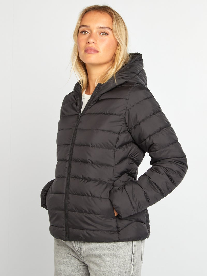 Piumino leggero trapuntato nero - Kiabi