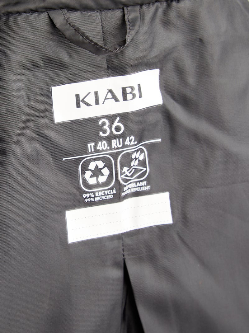 Piumino leggero trapuntato nero - Kiabi