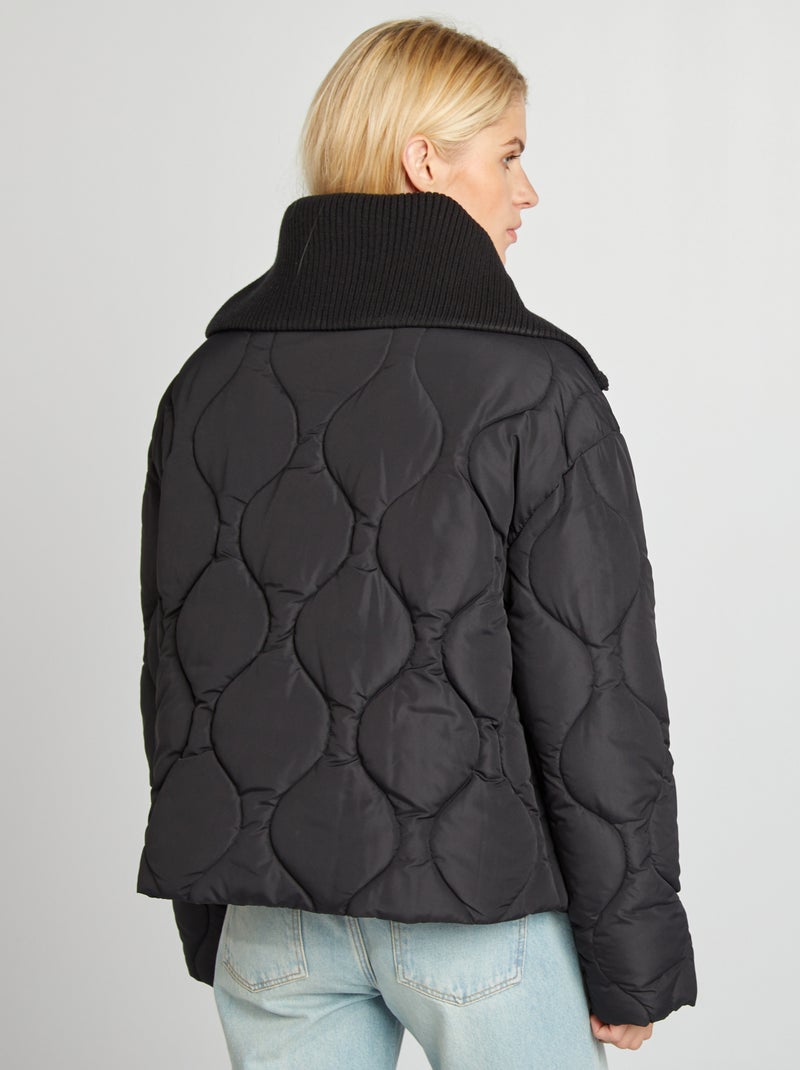 Piumino leggero trapuntato nero - Kiabi