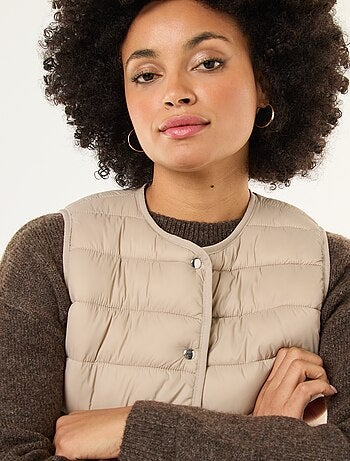 Piumino leggero trapuntato senza maniche