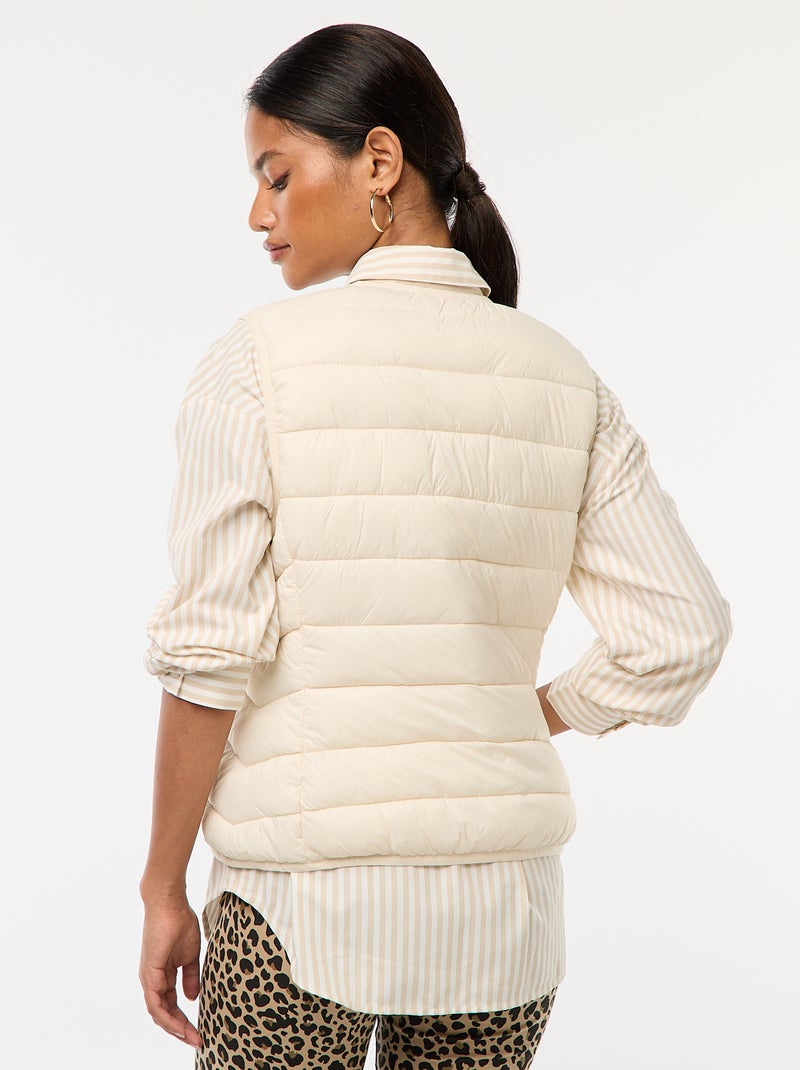 Piumino leggero trapuntato senza maniche Bianco - Kiabi