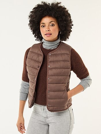 Piumino leggero trapuntato senza maniche