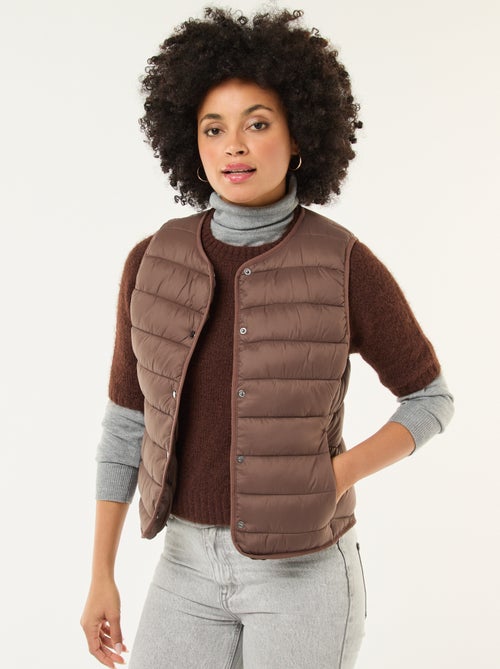 Piumino leggero trapuntato senza maniche - Kiabi