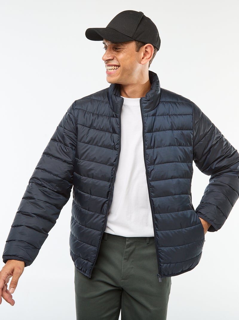 Piumino leggero trapuntato tinta unita blu - Kiabi