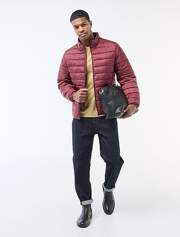 Piumino leggero trapuntato tinta unita