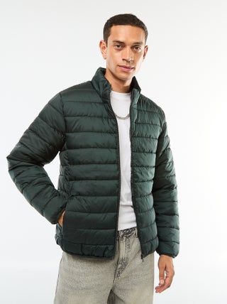 Piumino leggero trapuntato tinta unita