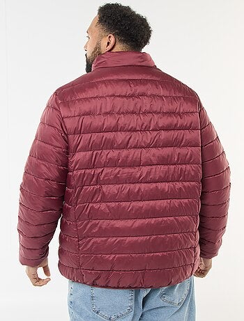 Piumino leggero tinta unita a maniche lunghe e collo alto