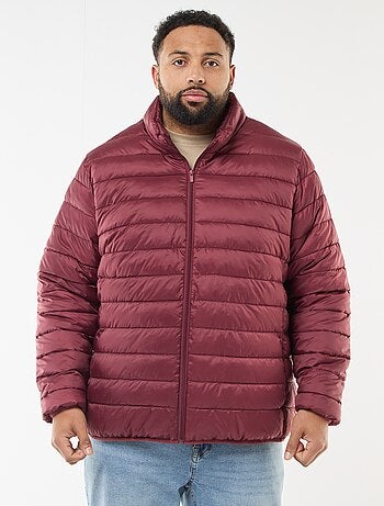 Piumino leggero tinta unita a maniche lunghe e collo alto