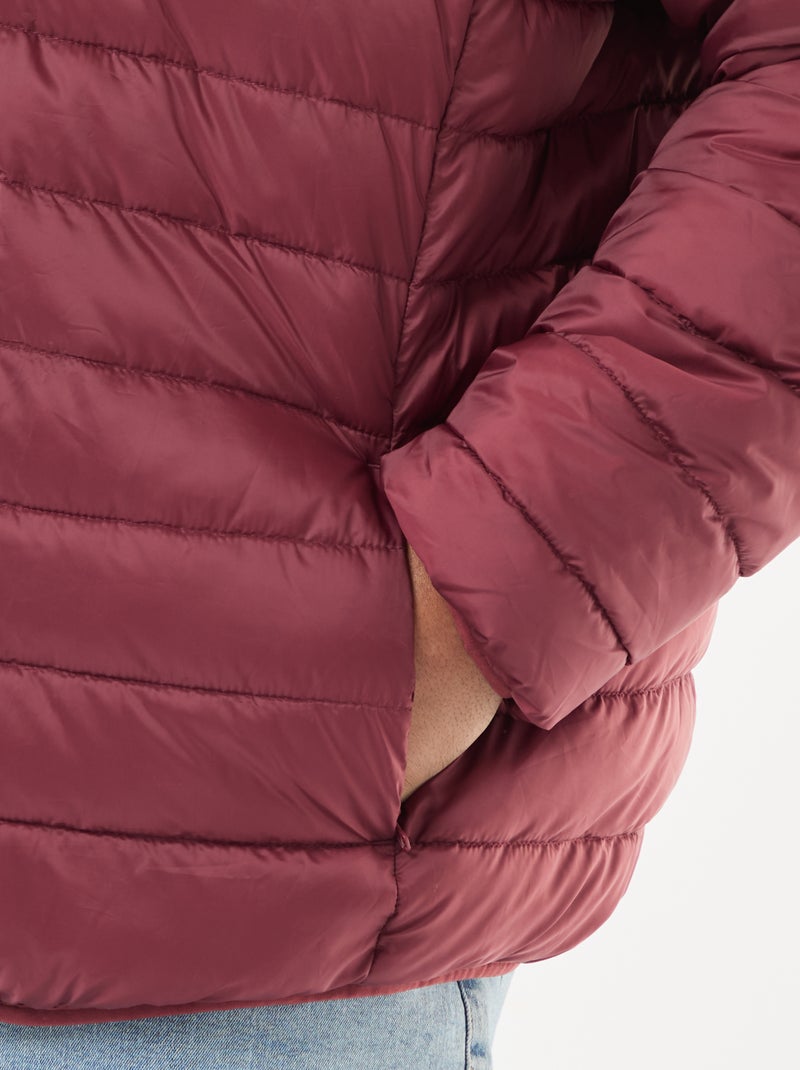 Piumino leggeroBasic a maniche lunghe e collo alto Rosso - Kiabi